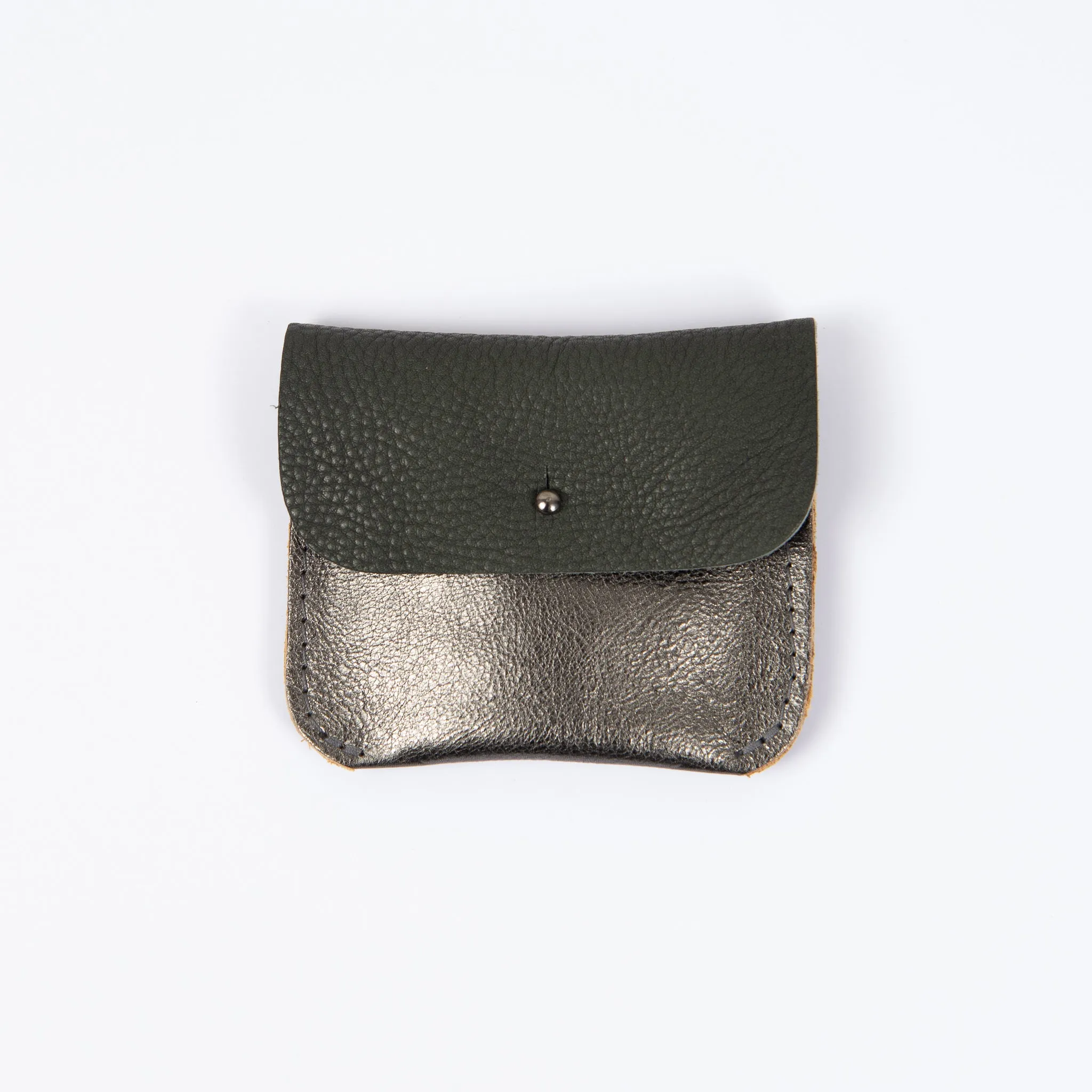 DARK SILVER   SLATE COIN/CARD PURSE