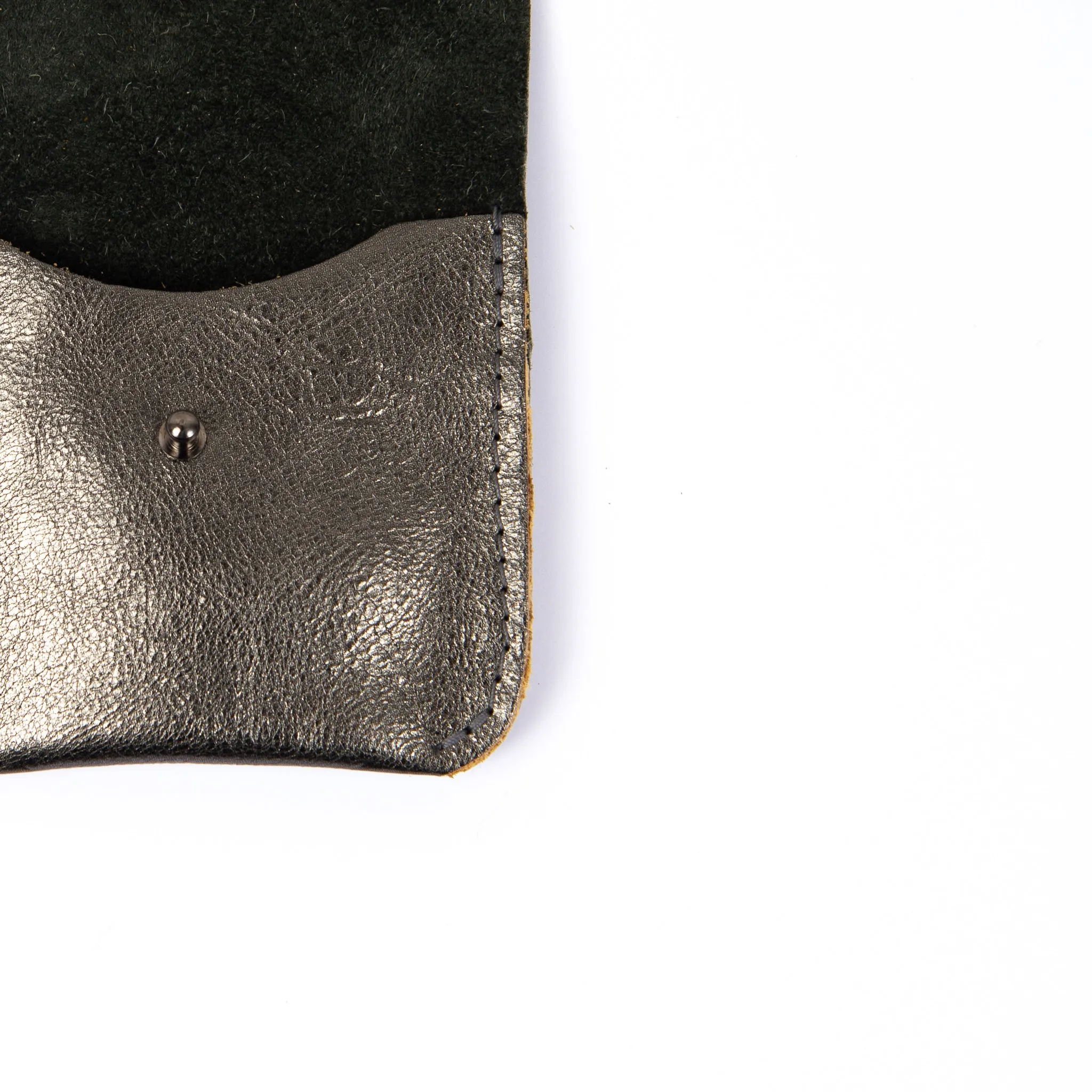DARK SILVER   SLATE COIN/CARD PURSE