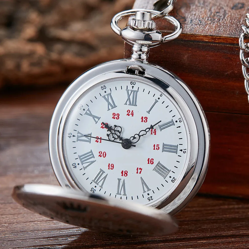 Daughter-Dad Quartz Pocket Watch