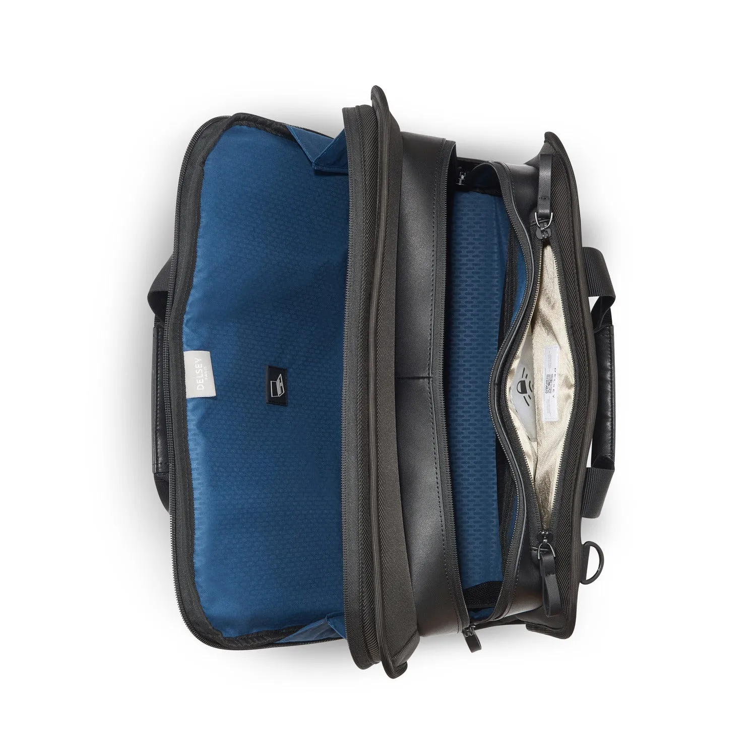 Delsey Arche 2 Compartment Satchel Laptop Protection 15.6 inch Black - 00120016100