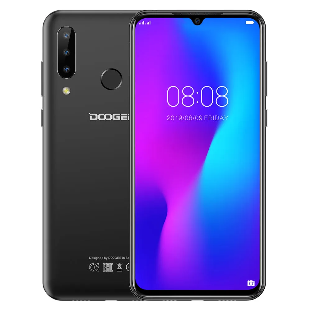 Doogee N20 4G Smartphone 6.3"" Waterdrop Screen Mobile Phone 4GB 64GB Octa Core 16MP Triple Rear Cameras 4350mAh 10w Quick Charge blue