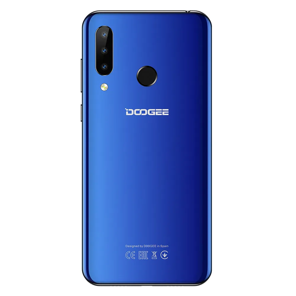 Doogee N20 4G Smartphone 6.3"" Waterdrop Screen Mobile Phone 4GB 64GB Octa Core 16MP Triple Rear Cameras 4350mAh 10w Quick Charge blue