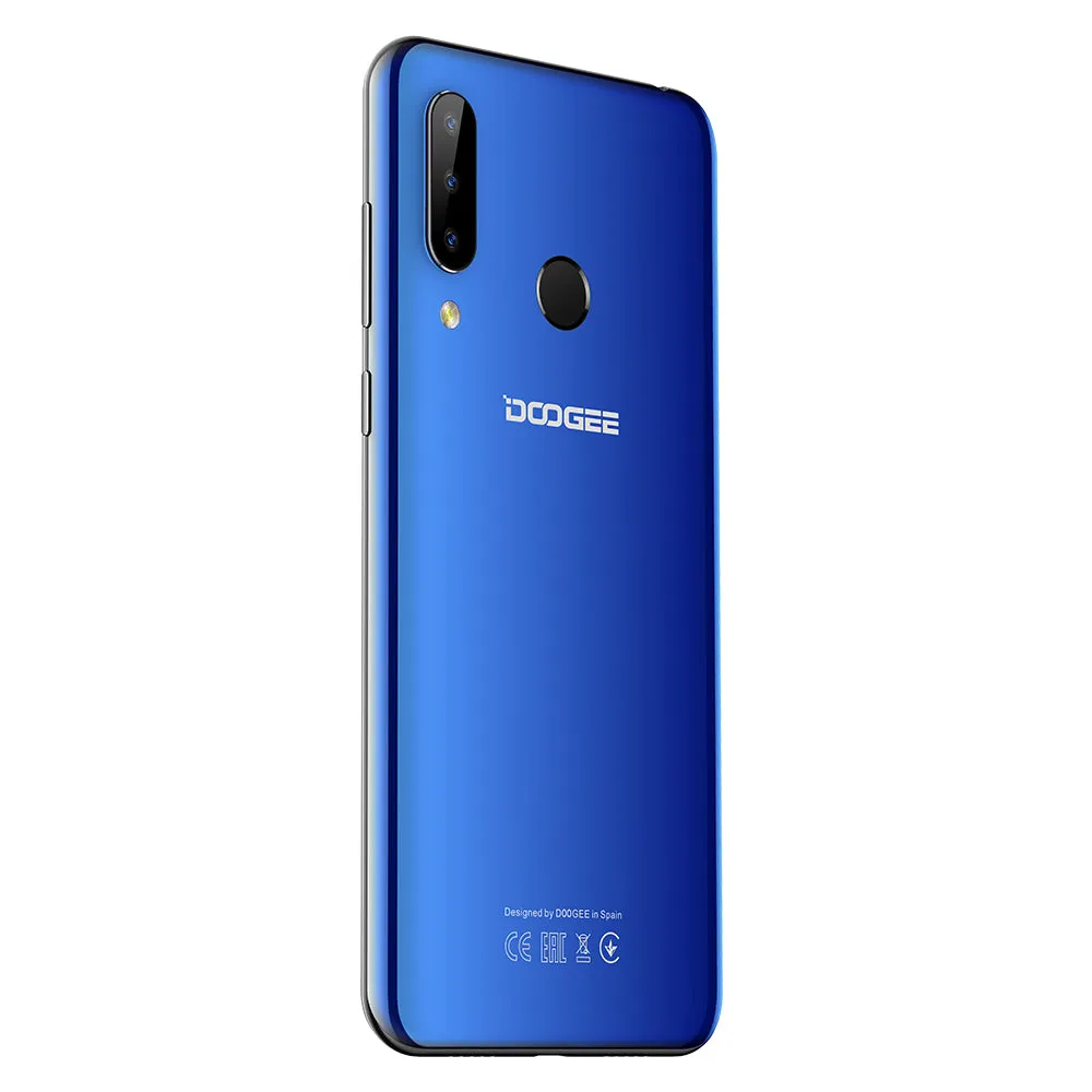 Doogee N20 4G Smartphone 6.3"" Waterdrop Screen Mobile Phone 4GB 64GB Octa Core 16MP Triple Rear Cameras 4350mAh 10w Quick Charge blue