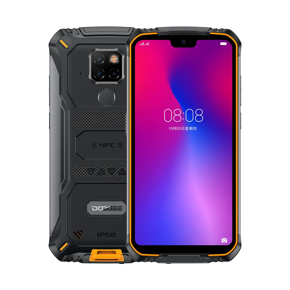 Doogee S68 Pro Cellphone Helio P70 Octa-core 6GB 128GB Memory 21MP 16MP 8MP 8MP Camera 5.84"" IPS Display 6300mAh 12V/2A Charge Smartphone Orange_European version