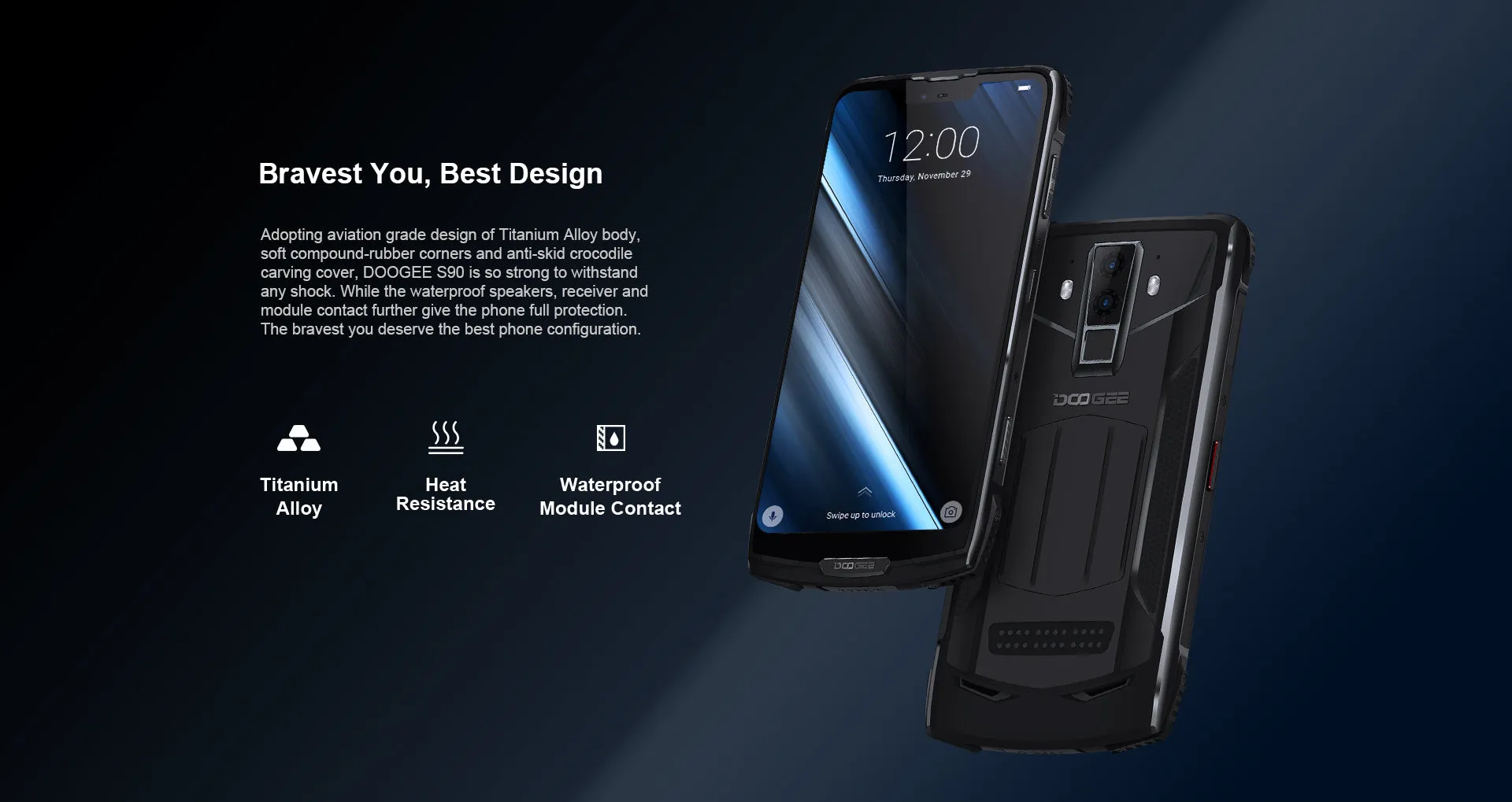 DOOGEE S90 Smartphone - 6.18 Inch Display, 6GB RAM, 128GB ROM, Waterproof, Shockproof 5050mAh - Orange, EU PLUG (Basic Edition)