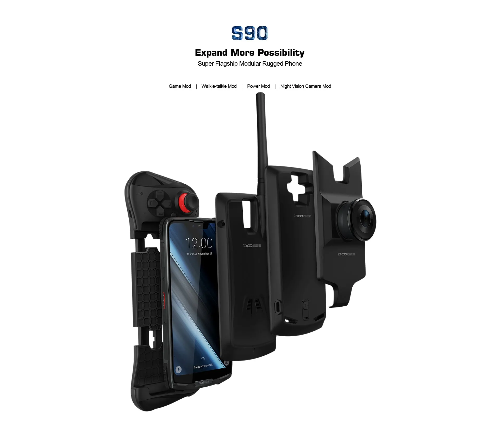 DOOGEE S90 Smartphone - 6.18 Inch Display, 6GB RAM, 128GB ROM, Waterproof, Shockproof 5050mAh - Orange, EU PLUG (Basic Edition)