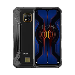 DOOGEE S95 Pro Mobile Phone IP68/IP69K Waterproof 6.3inch Smartphone 5150mAh Helio P90 CPU 8GB RAM 128GB ROM 48MP 16MP 8MP Camera Android 9.0 Pie System Black_Non-European version