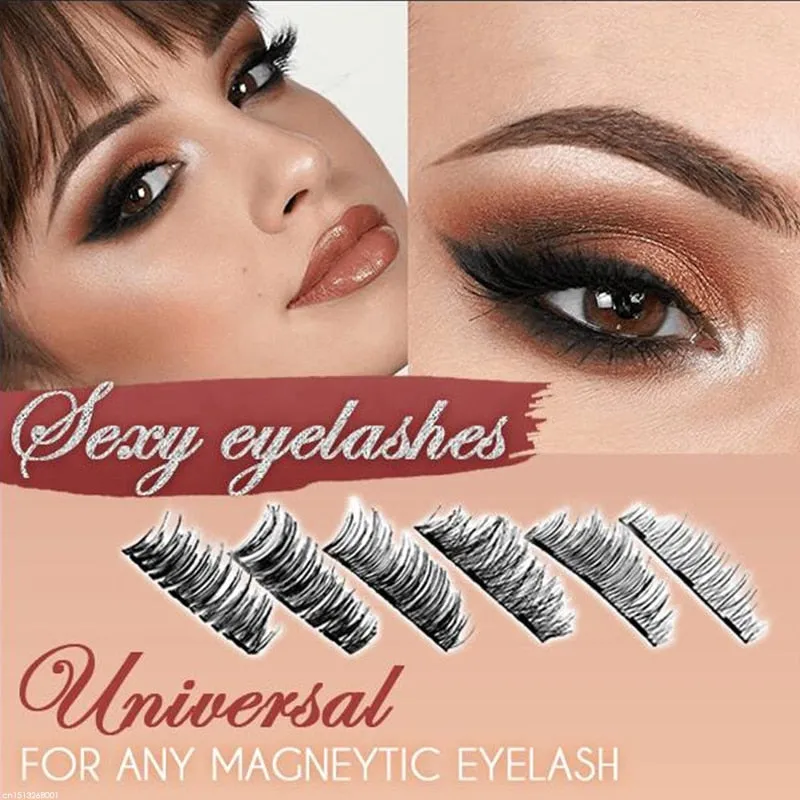 Double Layer Magnetic Eyelashes and Magnetic Applicator