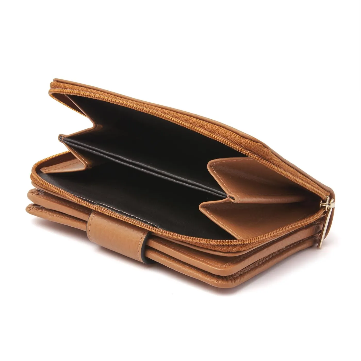 dR Amsterdam Purse | Camel / Black / Red