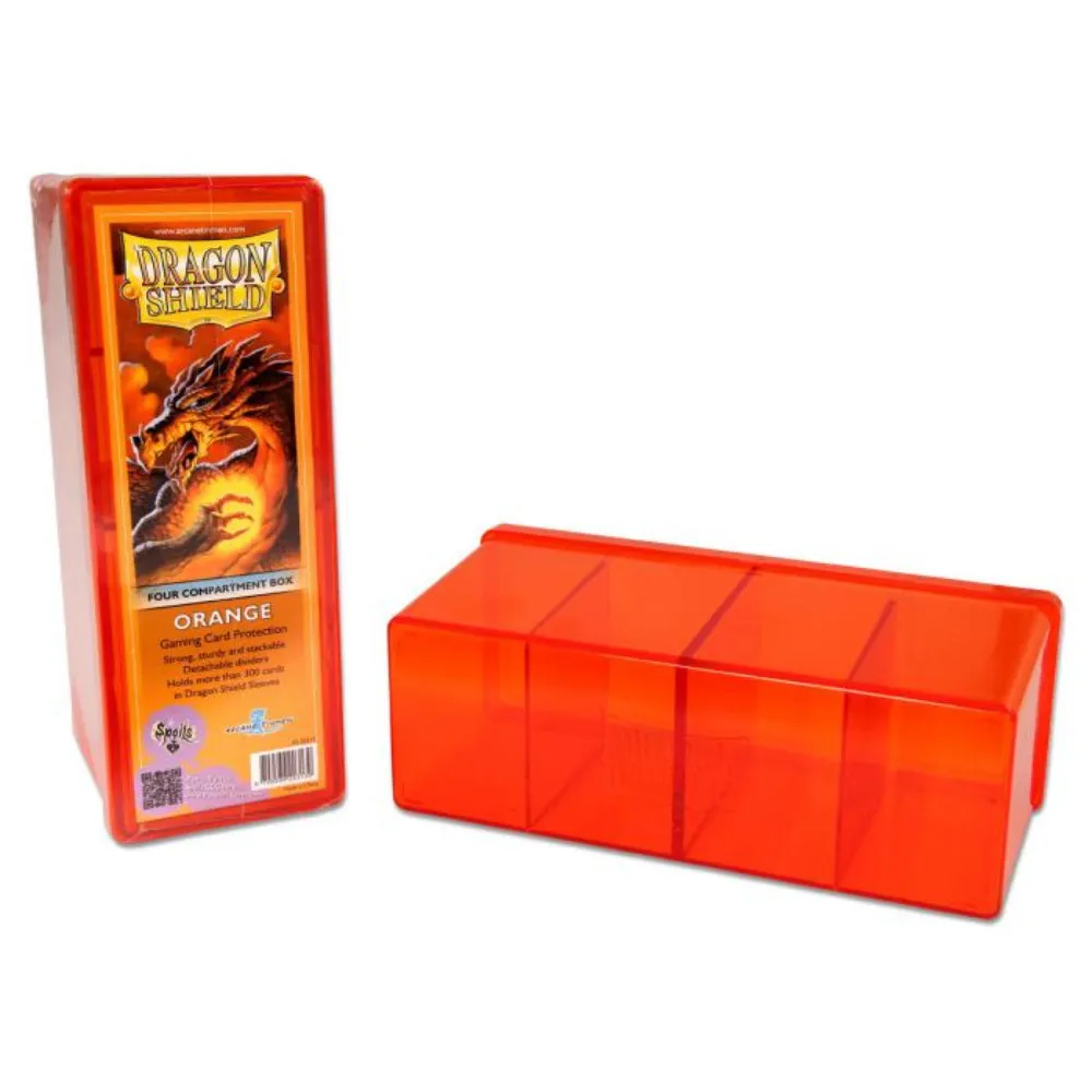 Dragon Shield: Four Compartment Box (Orange)