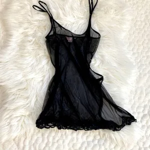 Dream Angels Lace Mesh Babydoll Lingerie Slip Small