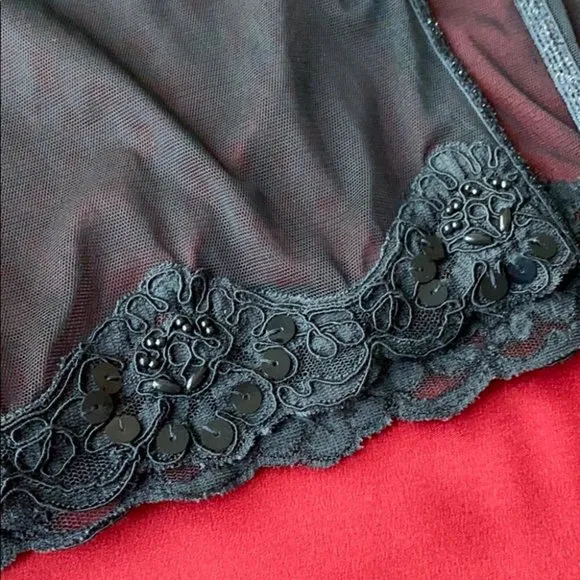 Dream Angels Lace Mesh Babydoll Lingerie Slip Small