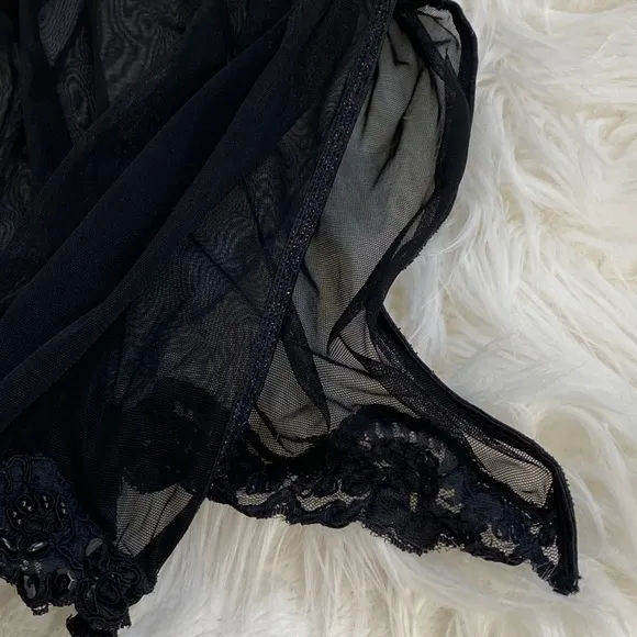 Dream Angels Lace Mesh Babydoll Lingerie Slip Small