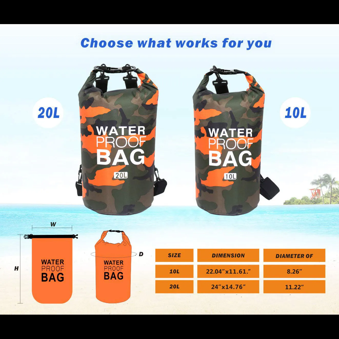 Dry Bags Waterproof Backpack 15 30L Wet Heavy Duty Diving Kayak Outdoor Rucksack