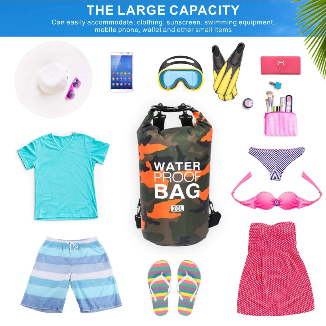 Dry Bags Waterproof Backpack 15 30L Wet Heavy Duty Diving Kayak Outdoor Rucksack