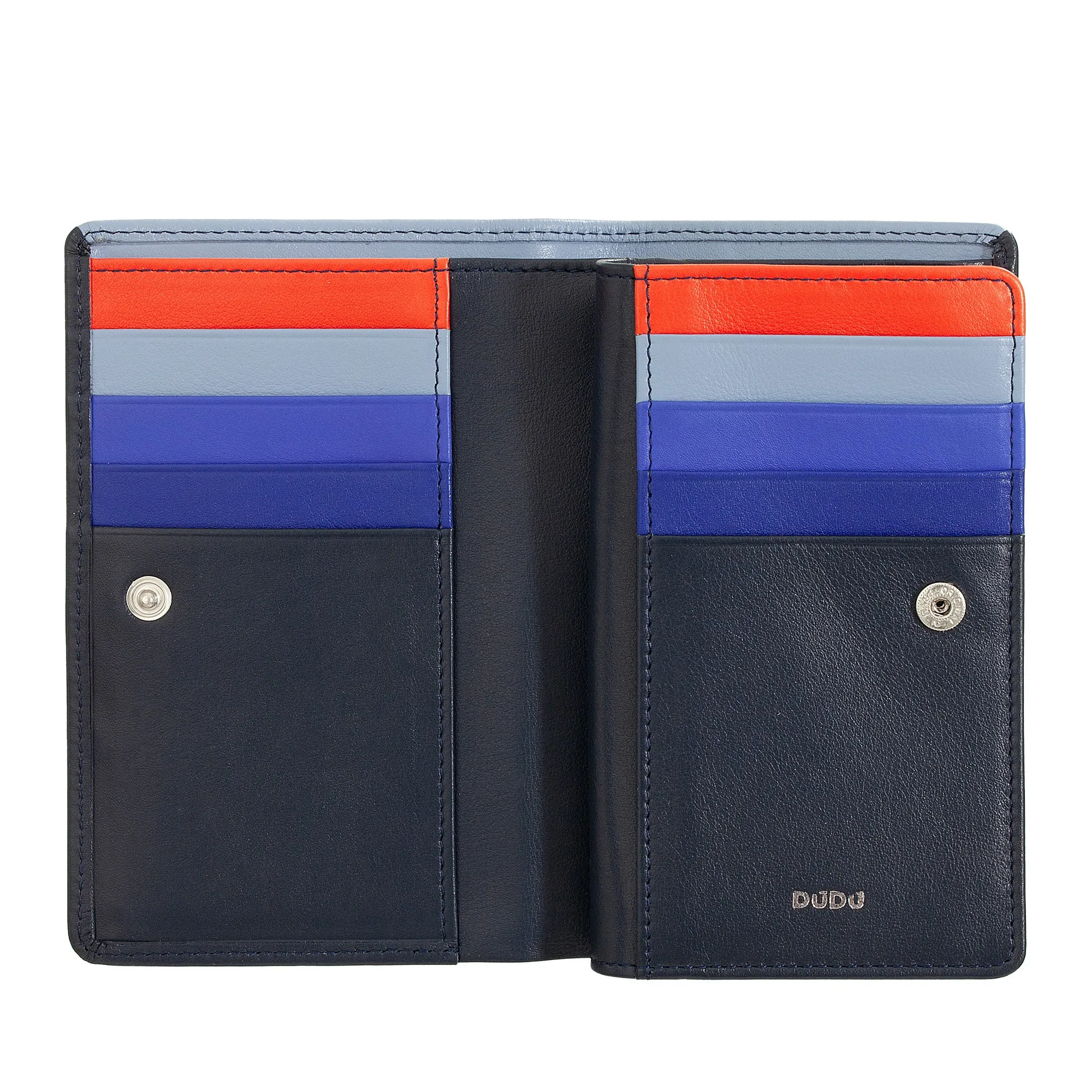 Dudu Coloring Women's Wallet Rfid in Multicolor Leather With Key holder, Card holder pockets and cards