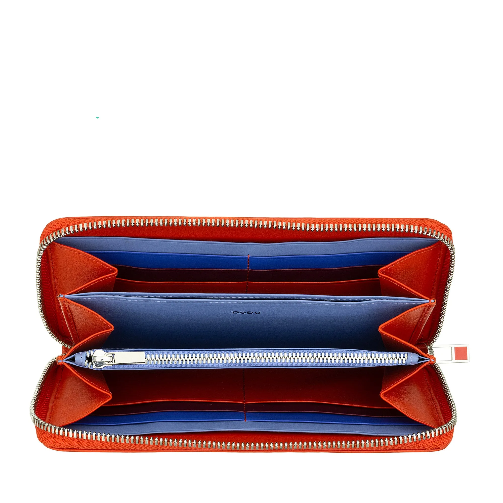 DUDU WOMEN'S WOMEN'S GREAT RFID of Vera Colorful Leather Zip Around