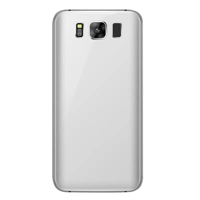 E-Ceros C8 Edge Smartphone - Quad-Core CPU, 3G, Dual-IMEI, Android 6.0, 5.5-Inch Display, Google Play, Bluetooth 4.0 (Silver)