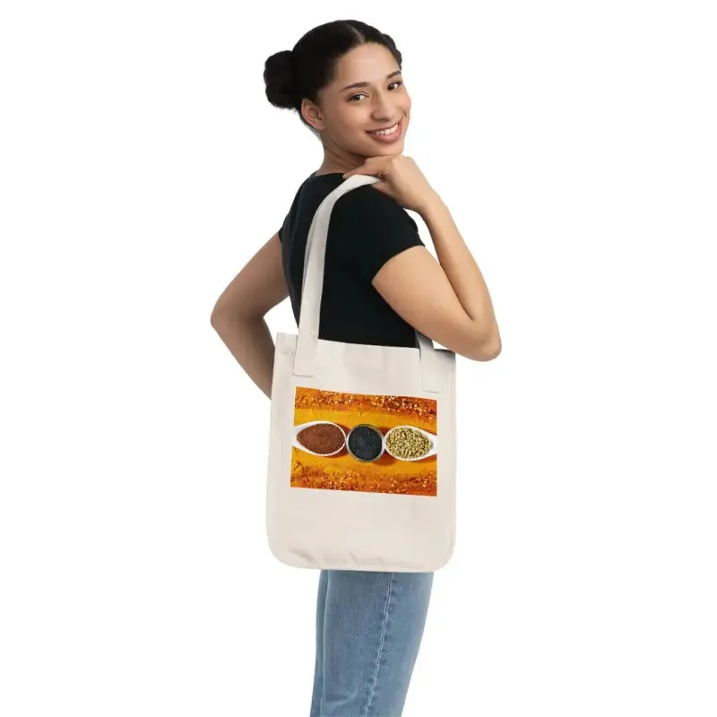 Eco Chic Rosemary Canvas Tote Bag