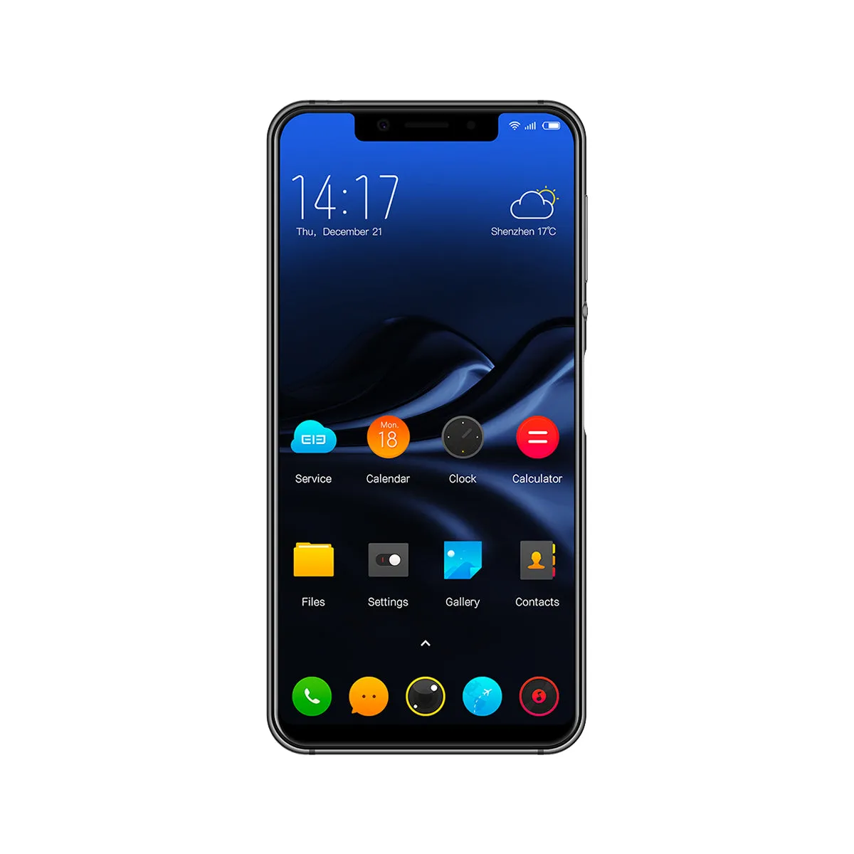 Elephone A4 Mobile Phone - Android 8.1, MT6739 Quad Core Dual, 5.85 inches, SIM 3GB RAM 16GB ROM, 3000mAh Fingerpringt - Black