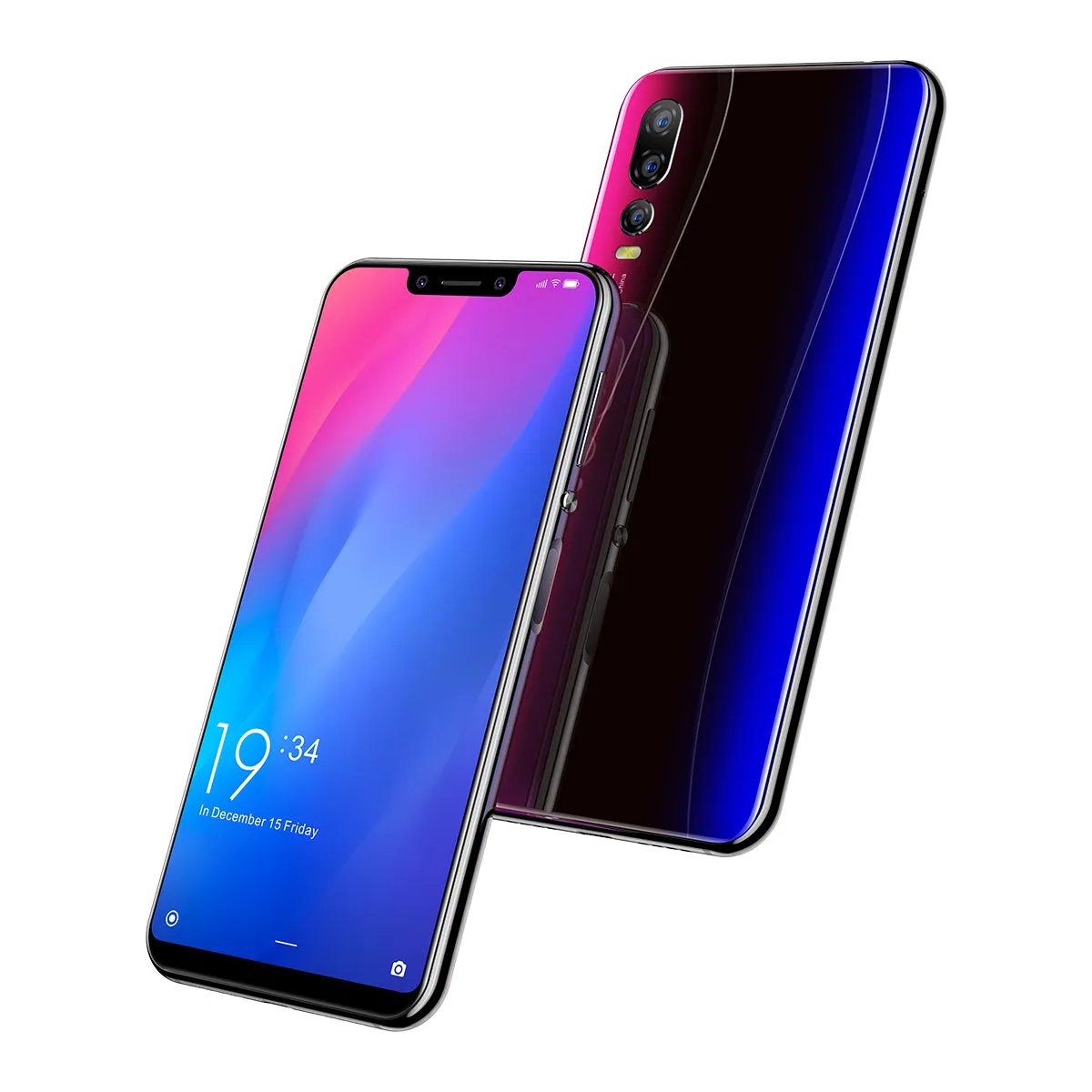 Elephone A5 6.18"" 18.7:9 Android 8.1 P60 MT6771 Quad Core 4GB RAM 64GB ROM 12MP   20MP Face Unlock Fingerprint 4G OTG Mobile Phone(EU Standard) 6.18_Neon blue