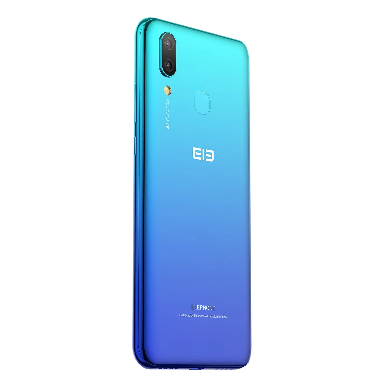 Elephone A6 MAX 6.53 Inch 4GB 64GB Android 9.0 Smartphone MT6762V Quad Core 20MP Fingerprint 3400mAh 4G OTG NFC Mobile Phone blue