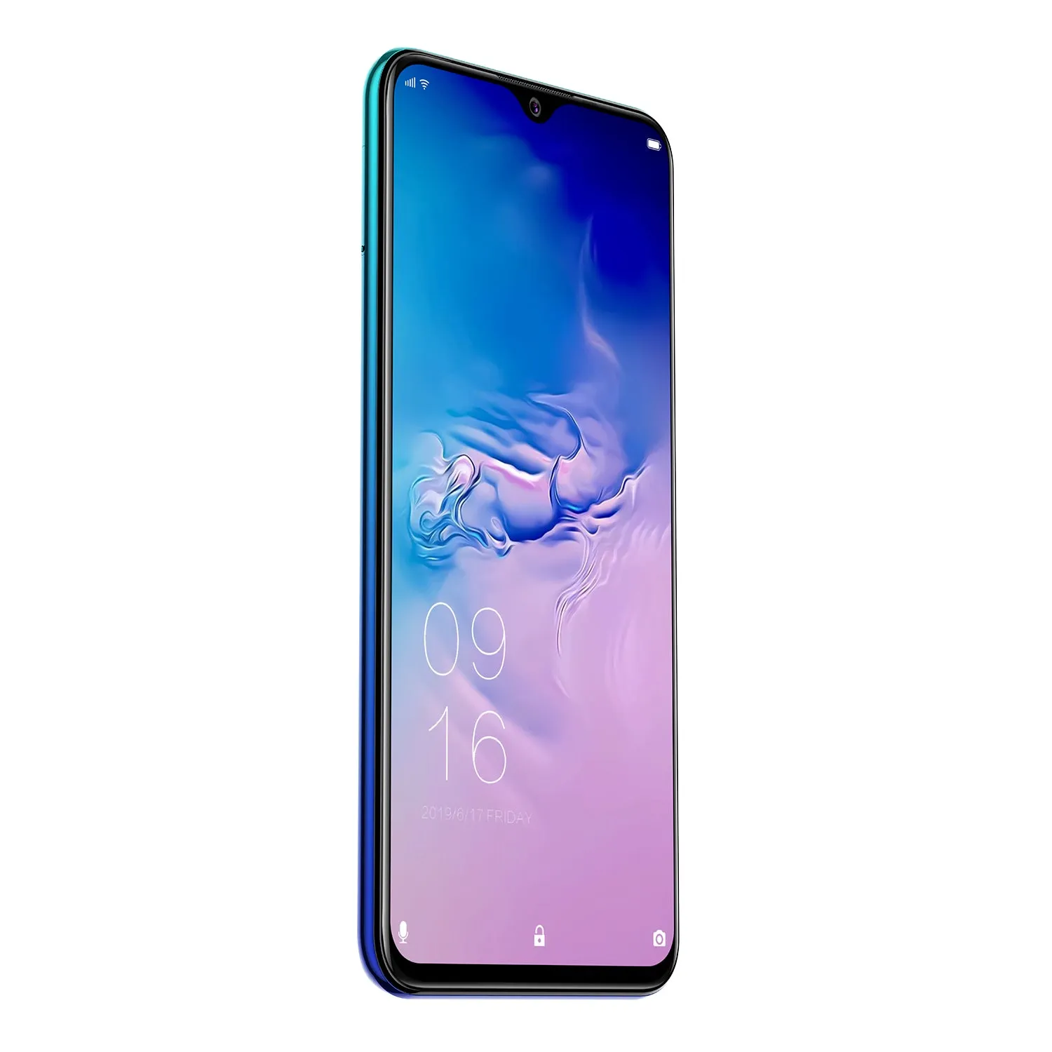 Elephone A6 MAX 6.53 Inch 4GB 64GB Android 9.0 Smartphone MT6762V Quad Core 20MP Fingerprint 3400mAh 4G OTG NFC Mobile Phone blue