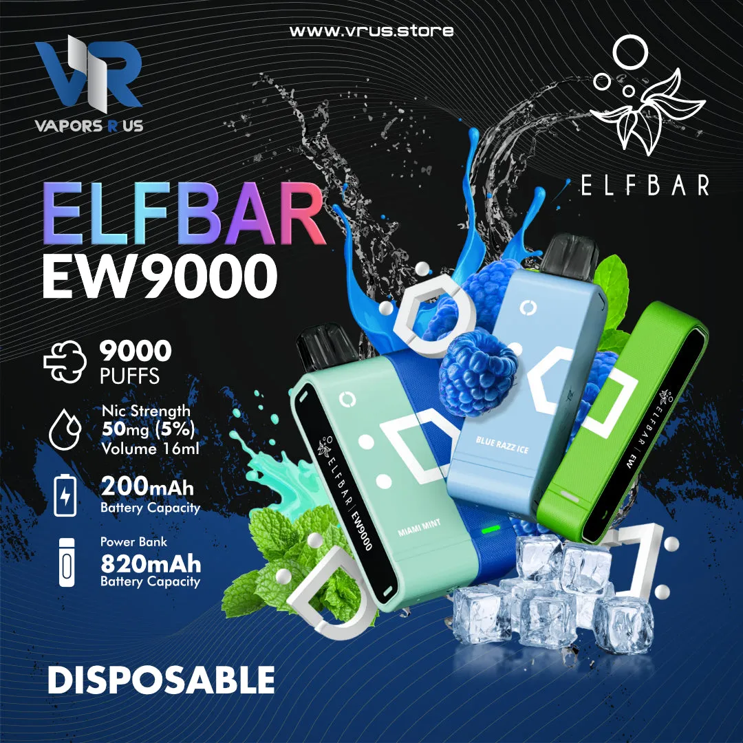 ELF BAR -  EW9000 DISPOSABLE KIT PODS (9000 PUFFS)