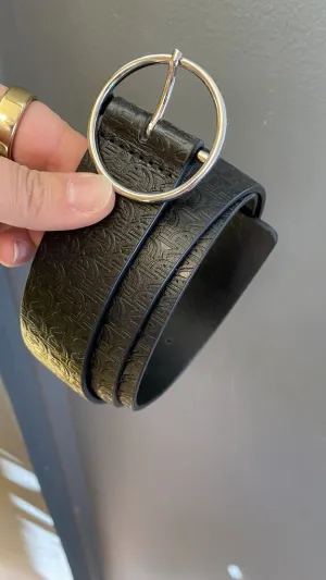 Embossed Leather Belt