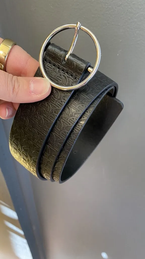 Embossed Leather Belt