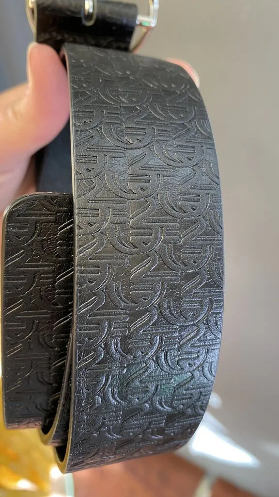Embossed Leather Belt