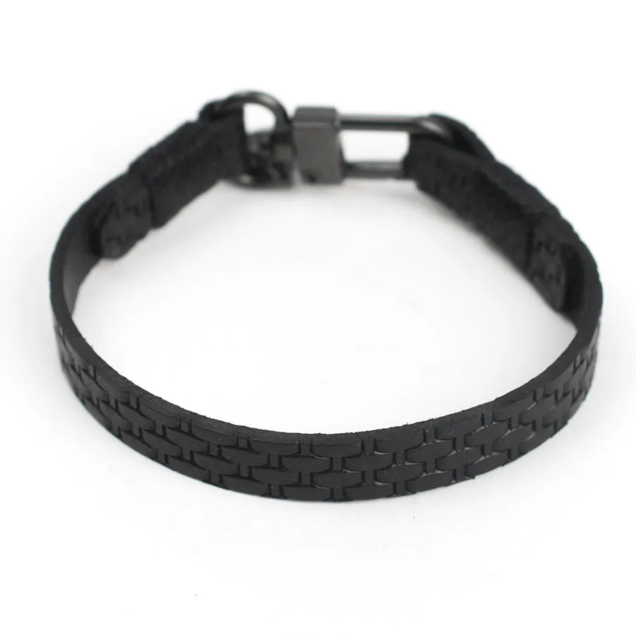 Embossed Leather Bracelet
