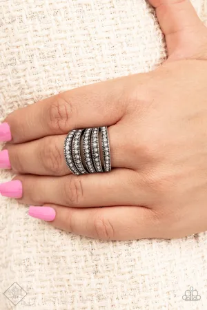 Empirical Sparkle White Paparazzi Ring