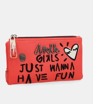 Energy red large wallet