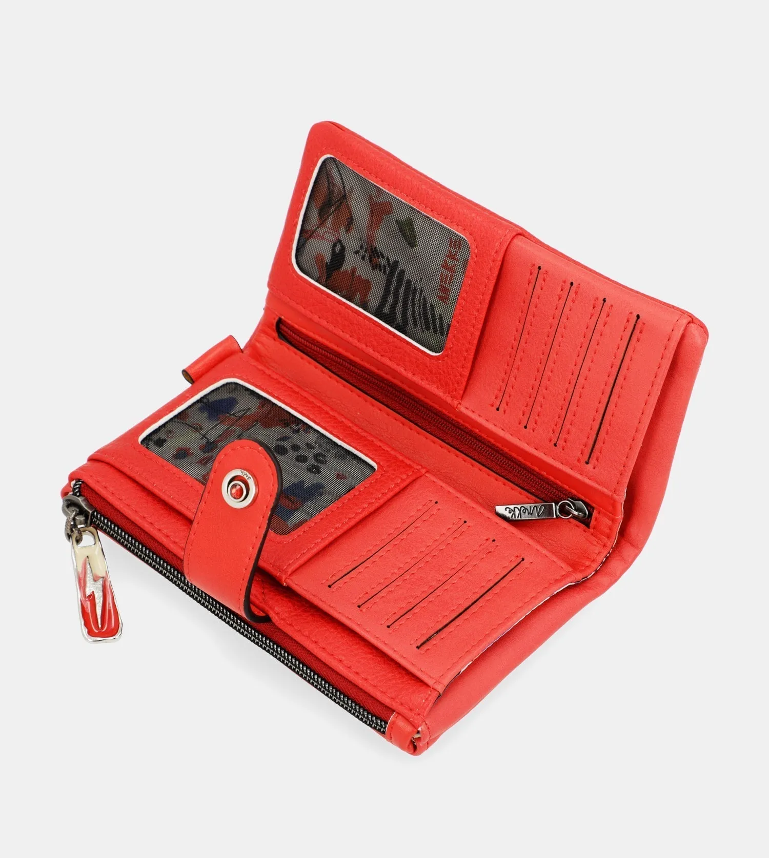 Energy red large wallet