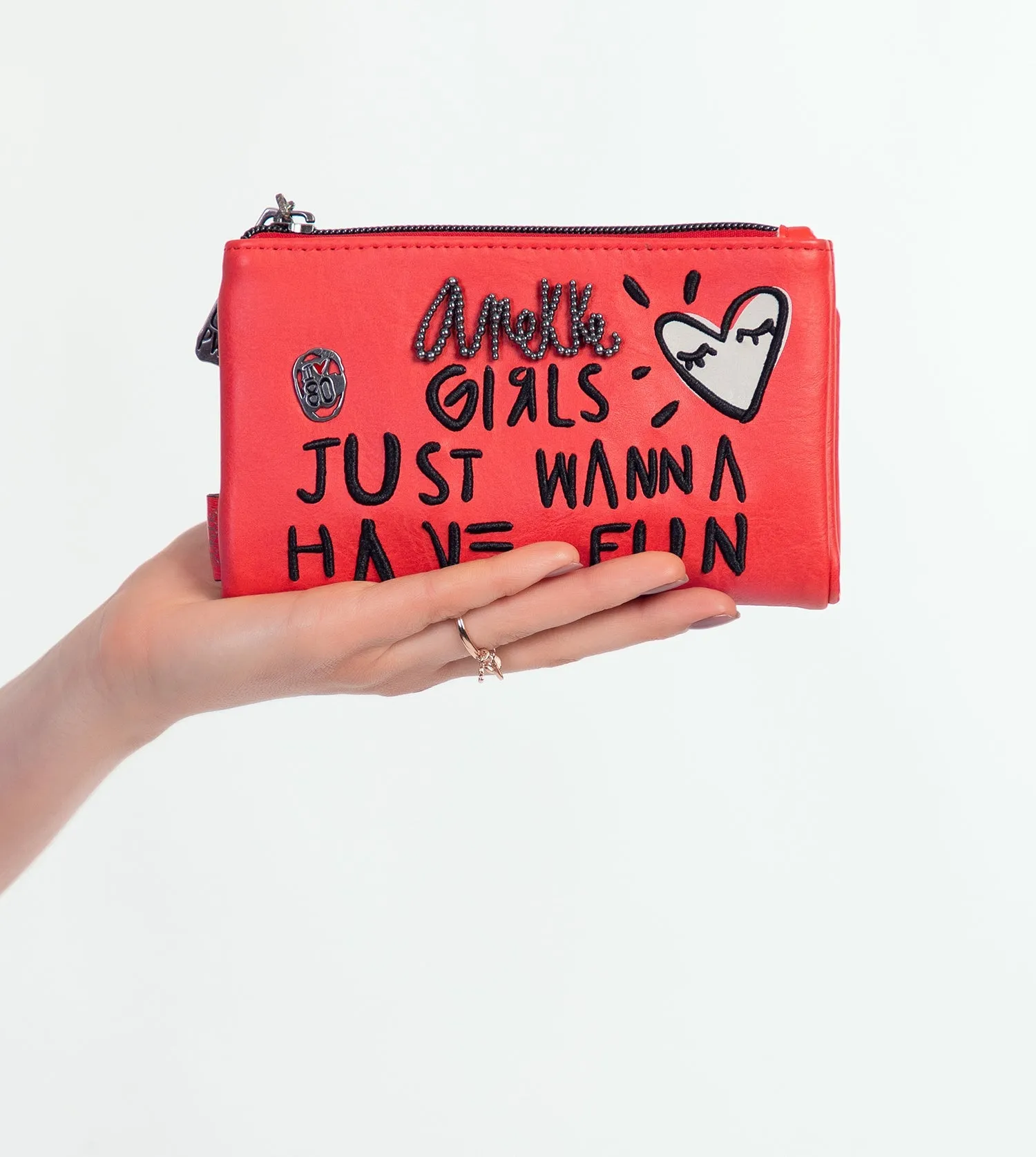 Energy red large wallet