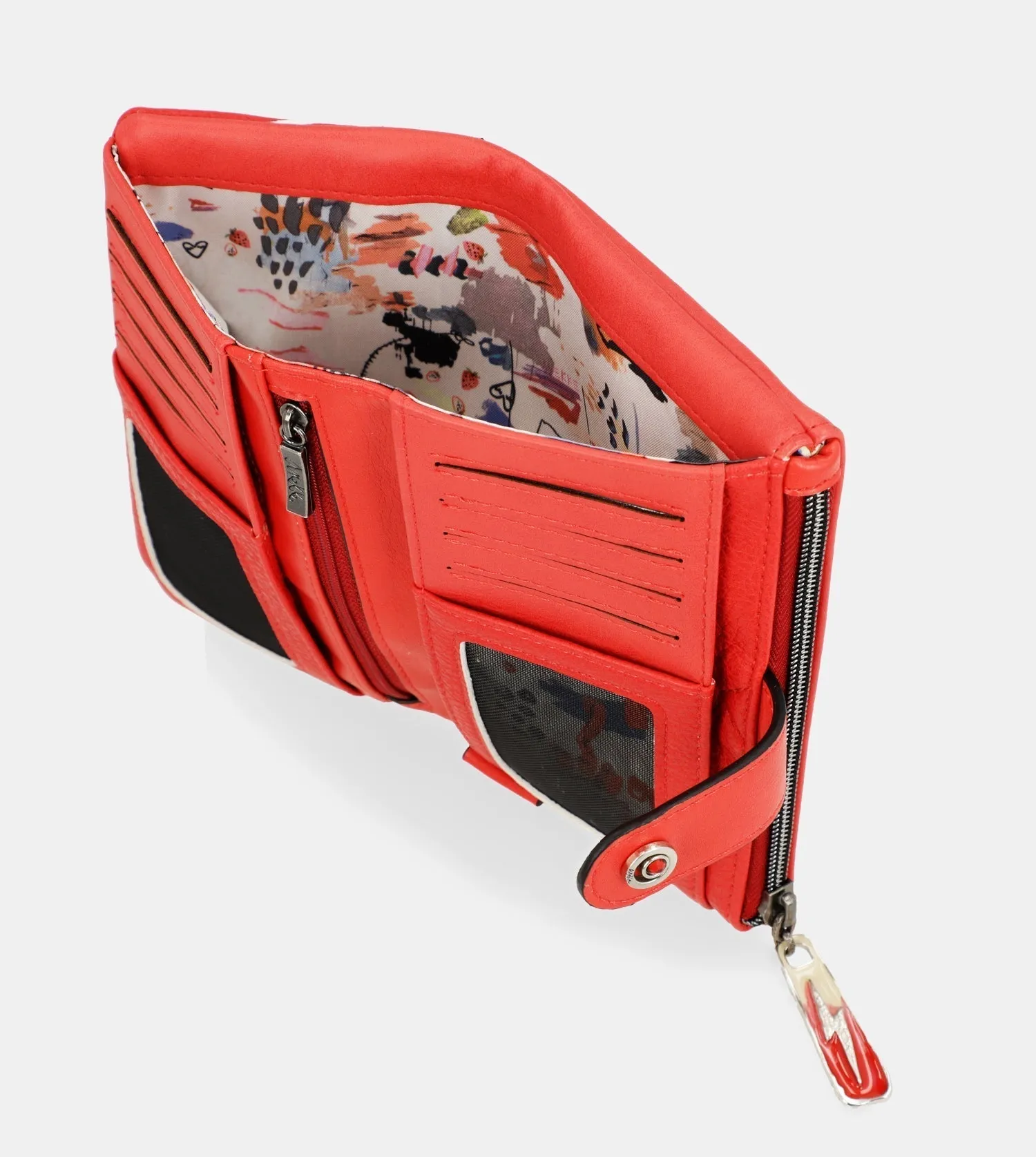 Energy red large wallet