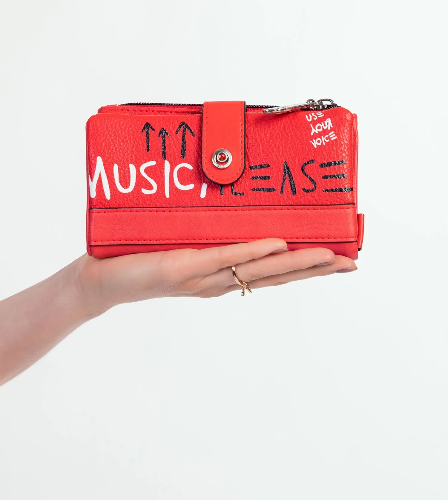 Energy red large wallet