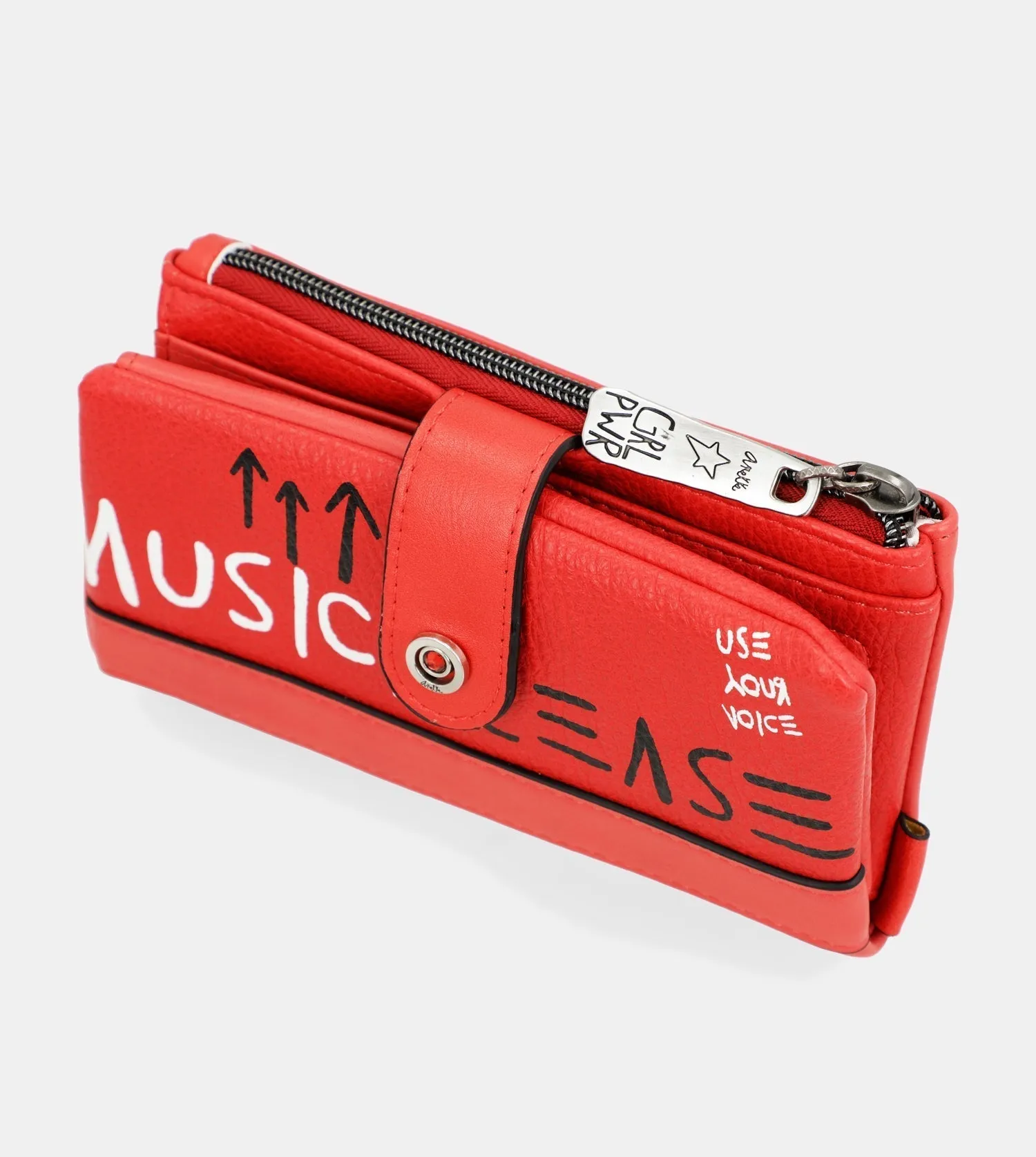 Energy red large wallet