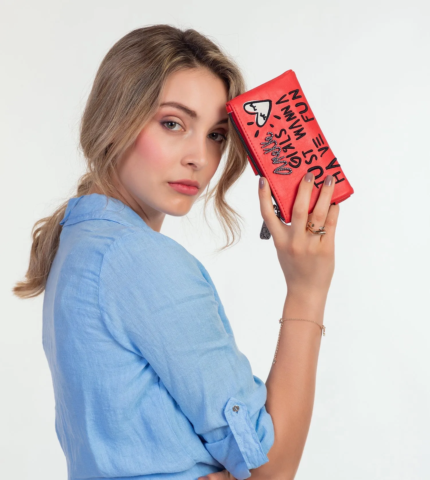 Energy red large wallet