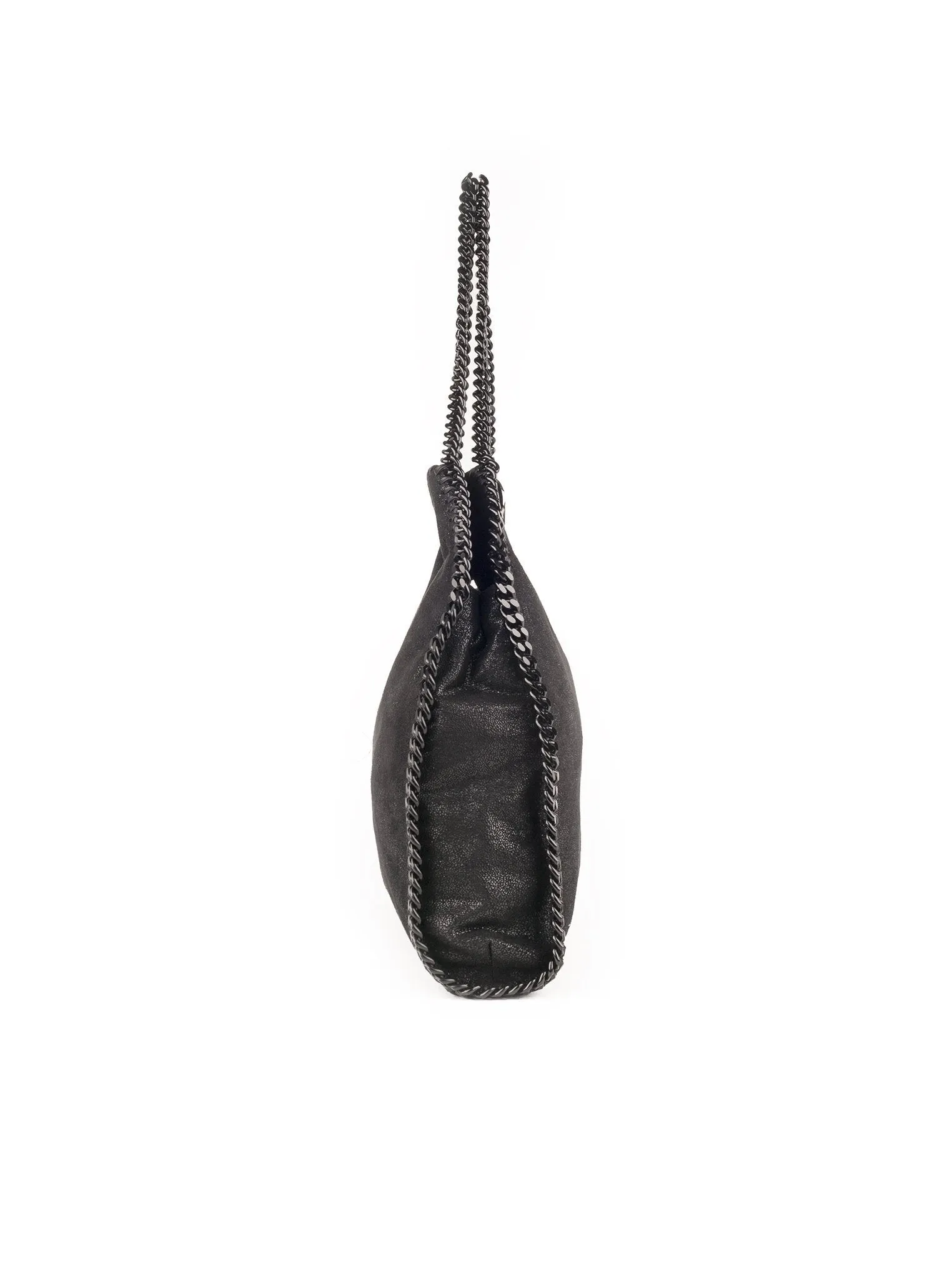 Falabella Shaggy Deer Small Tote - Black / Black