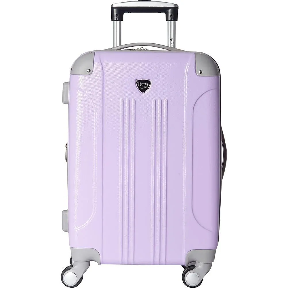 famous luggage modern 20" hardside expandable hardside carry-on