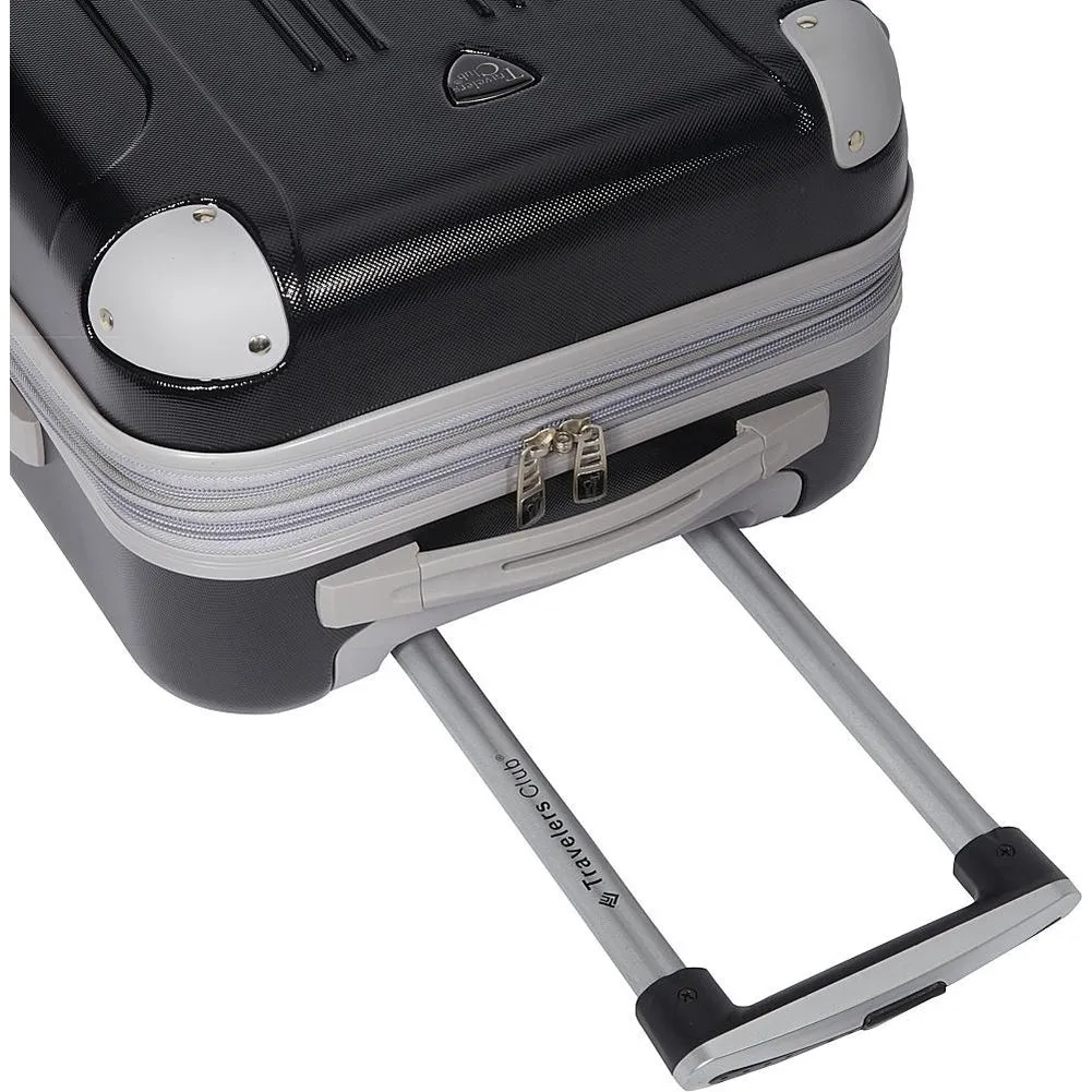 famous luggage modern 20" hardside expandable hardside carry-on