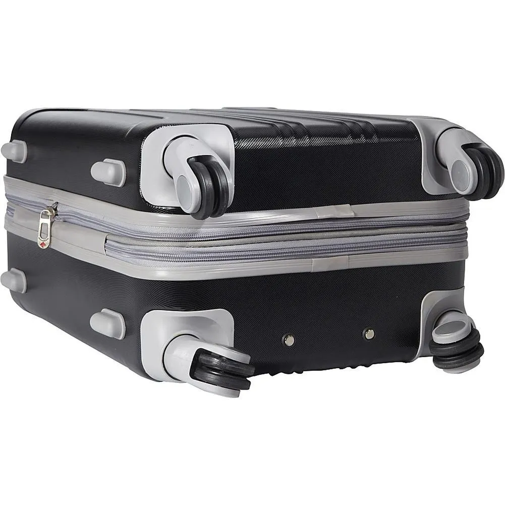 famous luggage modern 20" hardside expandable hardside carry-on