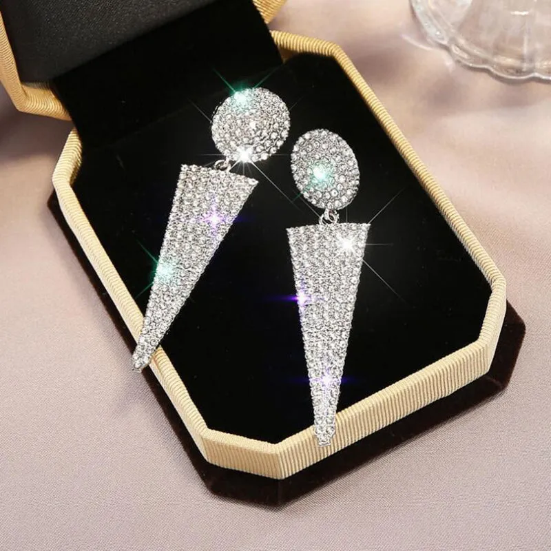 Fashion Studded Drop Earrings