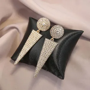 Fashion Studded Drop Earrings