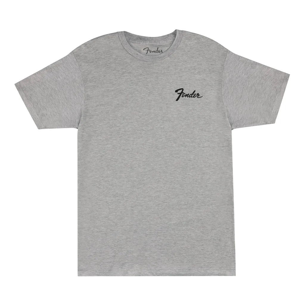 Fender Transition Logo Gray Tee in Large