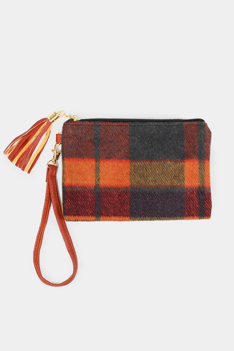 Flannel Wristlet