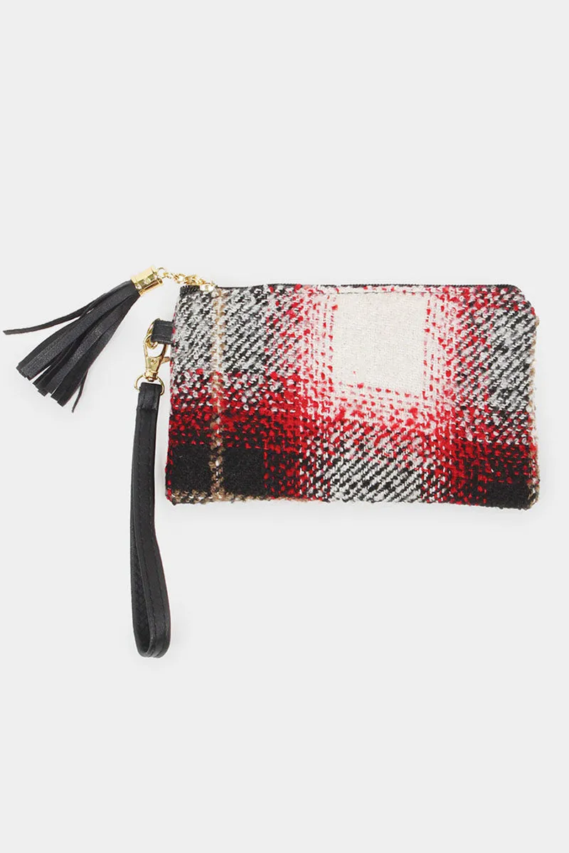 Flannel Wristlet