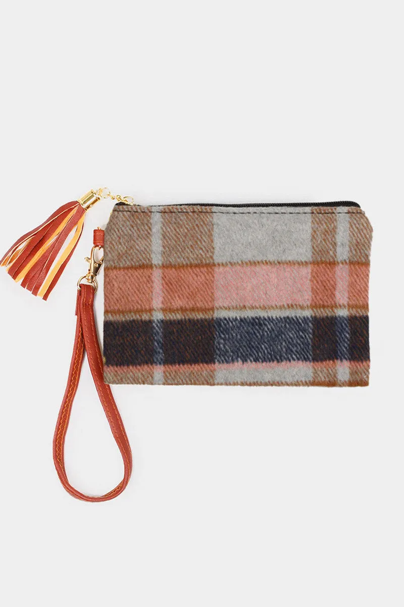 Flannel Wristlet